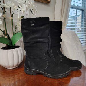 Ara Gotex Suede Boots - Black